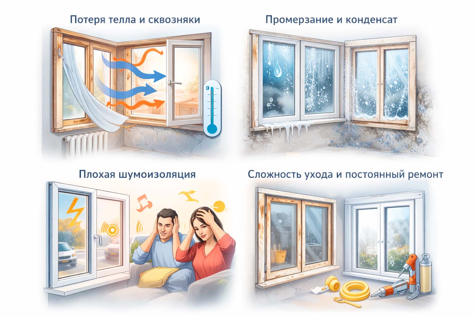 замена старых окон